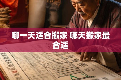 哪一天适合搬家 哪天搬家最合适