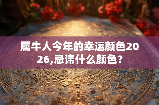 属牛人今年的幸运颜色2026,忌讳什么颜色？
