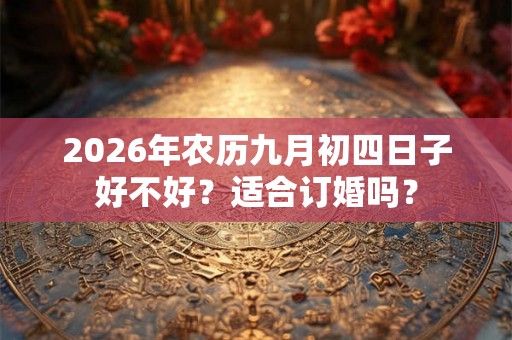 2026年农历九月初四日子好不好？适合订婚吗？