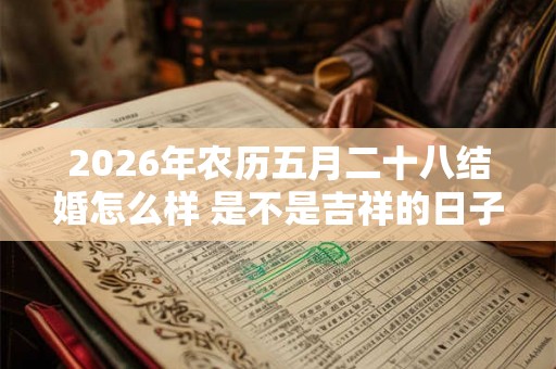 2026年农历五月二十八结婚怎么样 是不是吉祥的日子 2026年农历五月二十八结婚怎么样 是不是吉祥的日子