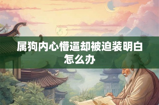 属狗内心懵逼却被迫装明白怎么办 属狗内心懵逼却被迫装明白怎么办