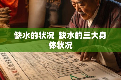 缺水的状况  缺水的三大身体状况