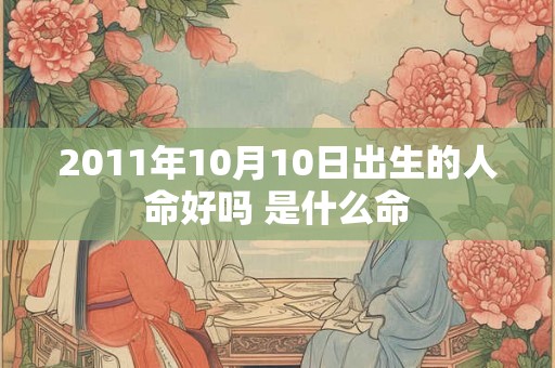 2011年10月10日出生的人命好吗 是什么命