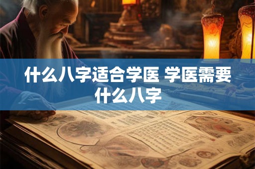 什么八字适合学医 学医需要什么八字 什么八字适合学医 学医需要什么八字