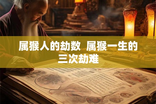 属猴人的劫数  属猴一生的三次劫难