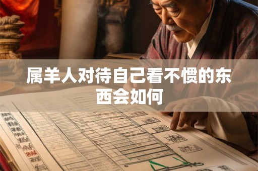 属羊人对待自己看不惯的东西会如何
