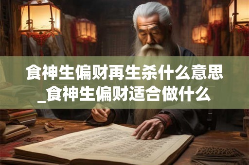 食神生偏财再生杀什么意思_食神生偏财适合做什么 食神生偏财再生杀什么意思_食神生偏财适合做什么