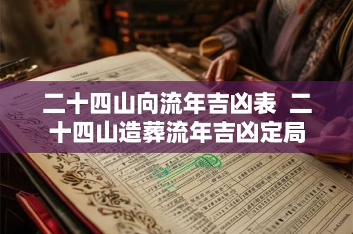 二十四山向流年吉凶表  二十四山造葬流年吉凶定局