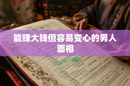 能赚大钱但容易变心的男人面相