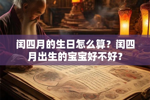 闰四月的生日怎么算?闰四月出生的宝宝好不好? 闰四月的生日怎么算?闰四月出生的宝宝好不好?