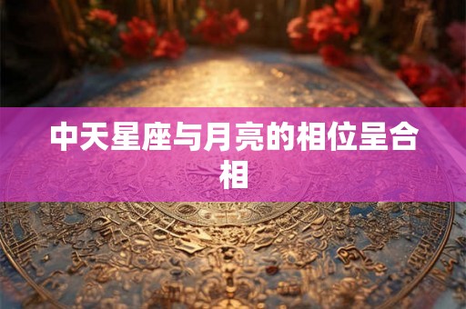 中天星座与月亮的相位呈合相