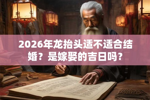 2026年龙抬头适不适合结婚？是嫁娶的吉日吗？
