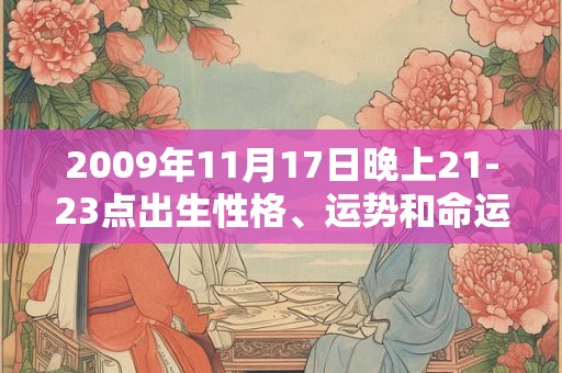 2009年11月17日晚上21-23点出生性格、运势和命运