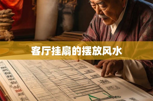 客厅挂扇的摆放风水