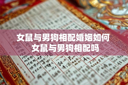 女鼠与男狗相配婚姻如何 女鼠与男狗相配吗 女鼠与男狗相配婚姻如何 女鼠与男狗相配吗