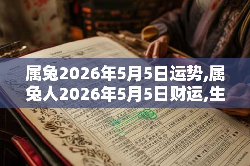 属兔2026年5月5日运势,属兔人2026年5月5日财运,生肖兔2026年5月5日运势 属兔2026年5月5日运势,属兔人2026年5月5日财运,生肖兔2026年5月5日运势