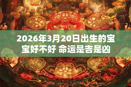 2026年3月20日出生的宝宝好不好 命运是吉是凶