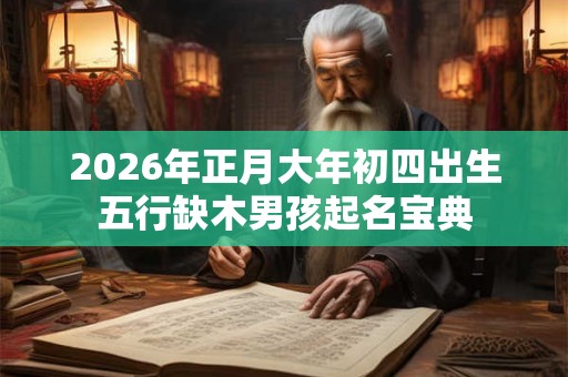 2026年正月大年初四出生五行缺木男孩起名宝典