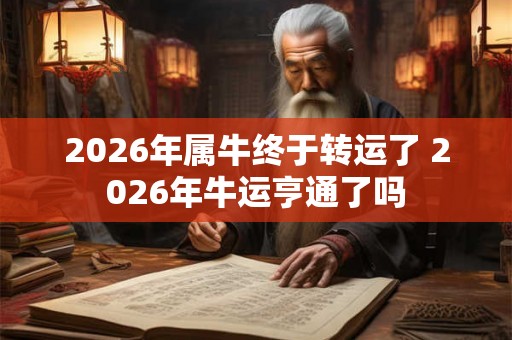 2026年属牛终于转运了 2026年牛运亨通了吗 2026年属牛终于转运了 2026年牛运亨通了吗