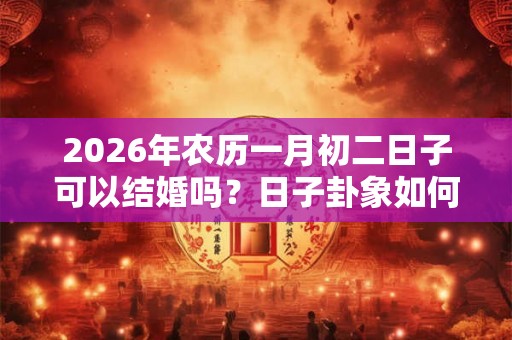 2026年农历一月初二日子可以结婚吗？日子卦象如何？