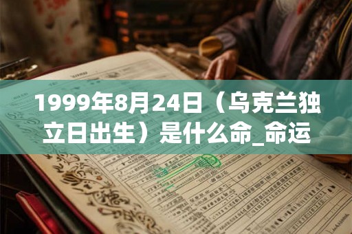1999年8月24日（乌克兰独立日出生）是什么命_命运如何