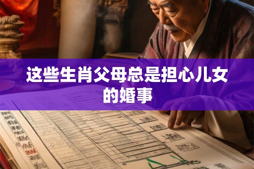 这些生肖父母总是担心儿女的婚事 这些生肖父母总是担心儿女的婚事
