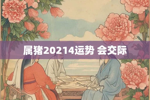 属猪20214运势 会交际