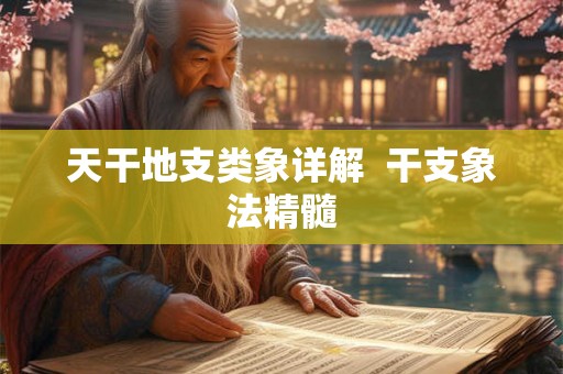 天干地支类象详解  干支象法精髓