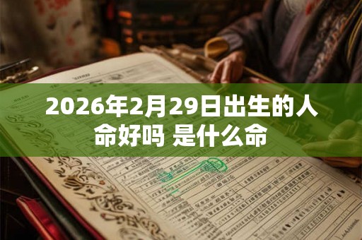 2026年2月29日出生的人命好吗 是什么命 2026年2月29日出生的人命好吗 是什么命