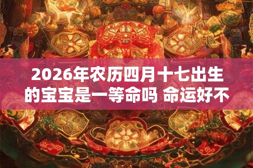 2026年农历四月十七出生的宝宝是一等命吗 命运好不好