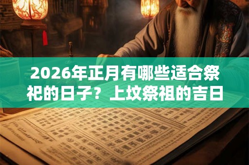 2026年正月有哪些适合祭祀的日子？上坟祭祖的吉日一览表