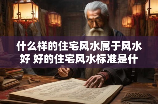 什么样的住宅风水属于风水好 好的住宅风水标准是什么