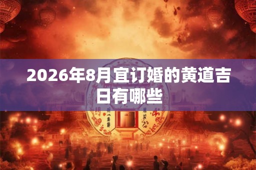 2026年8月宜订婚的黄道吉日有哪些 2026年8月宜订婚的黄道吉日有哪些