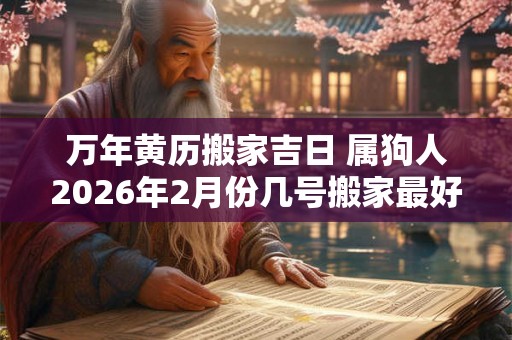 万年黄历搬家吉日 属狗人2026年2月份几号搬家最好