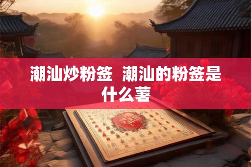 潮汕炒粉签 潮汕的粉签是什么薯 潮汕炒粉签 潮汕的粉签是什么薯