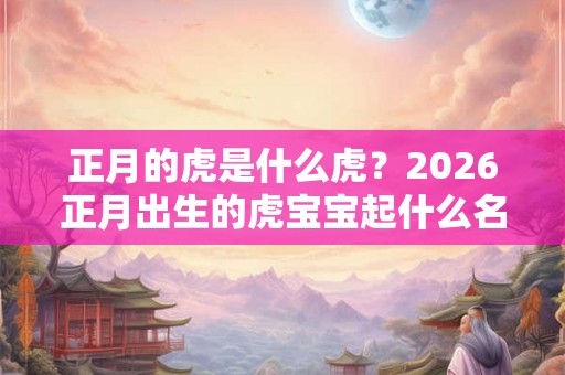 正月的虎是什么虎？2026正月出生的虎宝宝起什么名字？