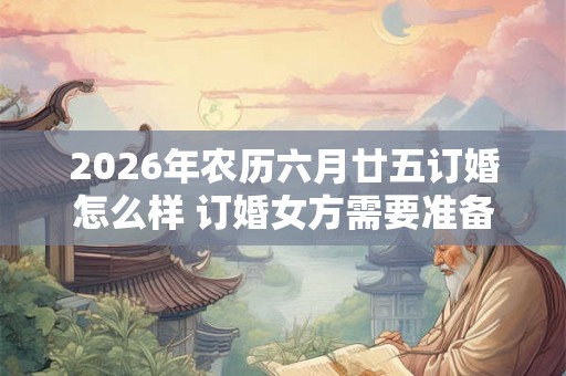 2026年农历六月廿五订婚怎么样 订婚女方需要准备的 2026年农历六月廿五订婚怎么样 订婚女方需要准备的