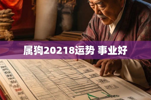 属狗20218运势 事业好