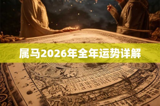 属马2026年全年运势详解 属马2026年全年运势详解