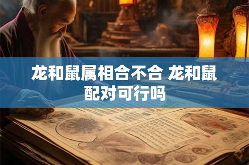 龙和鼠属相合不合 龙和鼠配对可行吗 龙和鼠属相合不合 龙和鼠配对可行吗