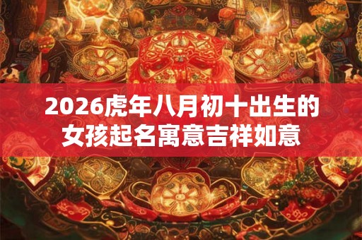 2026虎年八月初十出生的女孩起名寓意吉祥如意 2026虎年八月初十出生的女孩起名寓意吉祥如意