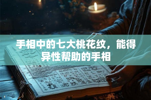 手相中的七大桃花纹，能得异性帮助的手相