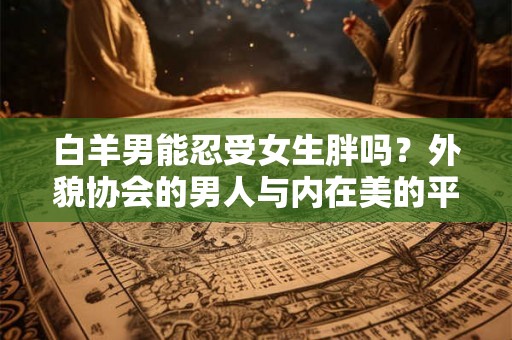 白羊男能忍受女生胖吗？外貌协会的男人与内在美的平衡