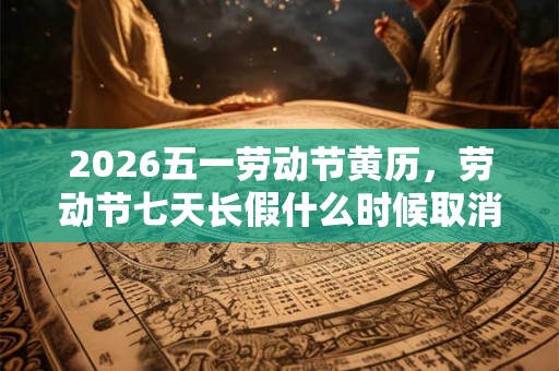 2026五一劳动节黄历，劳动节七天长假什么时候取消的？