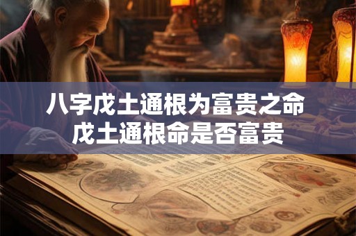 八字戊土通根为富贵之命 戊土通根命是否富贵 八字戊土通根为富贵之命 戊土通根命是否富贵