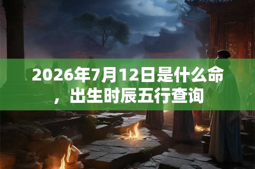 2026年7月12日是什么命，出生时辰五行查询