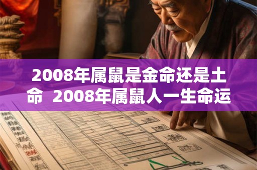 2008年属鼠是金命还是土命  2008年属鼠人一生命运