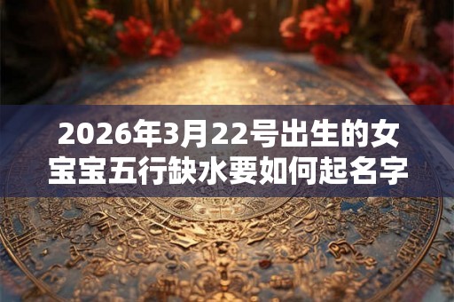 2026年3月22号出生的女宝宝五行缺水要如何起名字