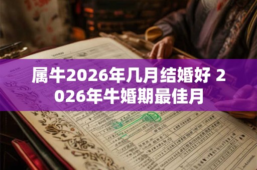 属牛2026年几月结婚好 2026年牛婚期最佳月 属牛2026年几月结婚好 2026年牛婚期最佳月