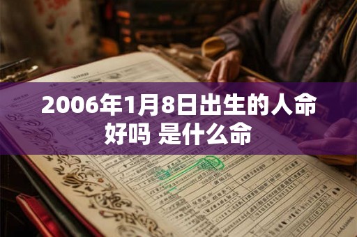 2006年1月8日出生的人命好吗 是什么命
